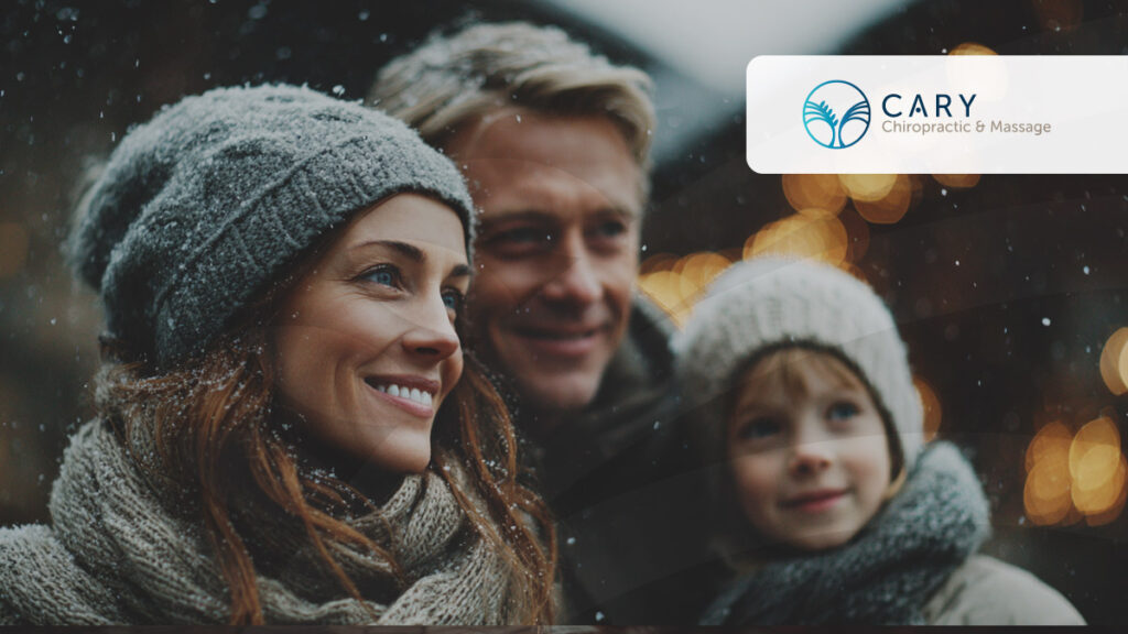 Family in Cary, NC enjoying the Holiday Season with snow.